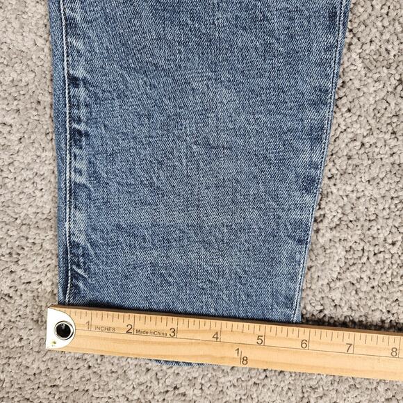 AGOLDE Jeans Women's 31 Blue Toni Mid Rise Straight Leg Ankle Distressed - Picture 10 of 12